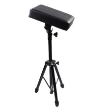 Tattoo Arm Rest Stand with Adjustable Height, Foldable Cushioned Pad and Stable Metal Bracket for Studio