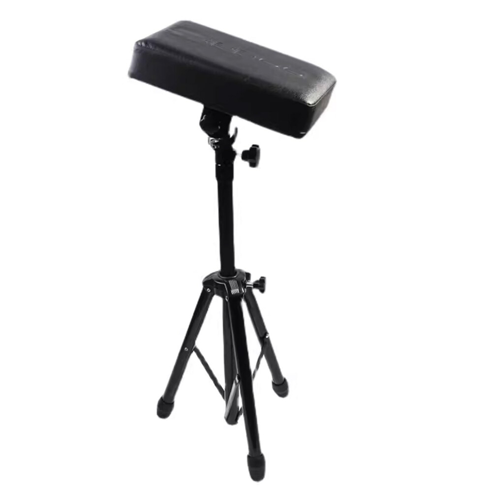Tattoo Arm Rest Stand with Adjustable Height, Foldable Cushioned Pad and Stable Metal Bracket for Studio