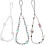 Acrylic Crystal Phone Charm with Cute Beaded Short Wrist Strap and Secure Hanging Loop 3