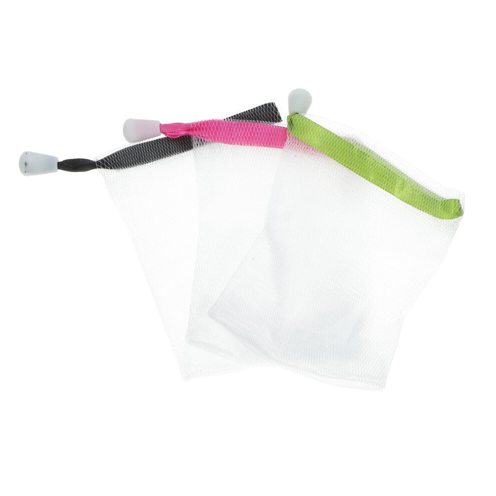 Soap Saver Bag 3pcs Exfoliating Soap Pouch with Hanging Rope for Shower and Rich Foaming Action