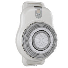 Electric Back Scrubber for Shower, Wall Mounted Design, Deep Cleansing, 18cm Brush Head, 2Speed, USB Rechargeable, IPX7 Waterproof