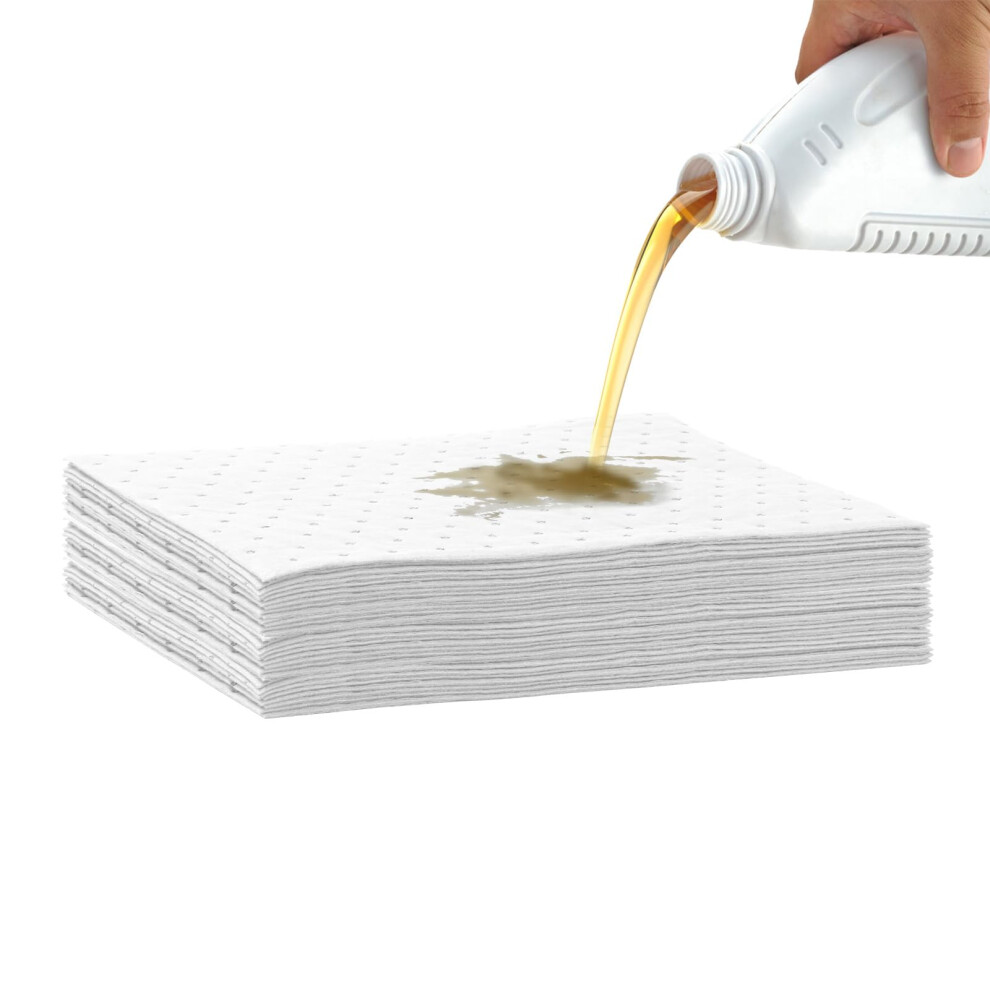 Oil Absorbent Pad, 25 X 33Cm Spill Control Sheets (Only Absorbs Oil But Not Water) Suitable For Oily Liquid Can Be Used In Kitchen & Workshop (30) 94389395
