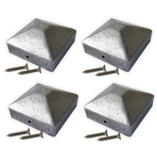 Metal Fence Post Top Caps (4, 100 x 100 x 15)