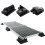 LDHHYH Solar Panel Mounting Bracket Kit, ABS Plastic Corner and Side Brackets with Cable Entry Box, Black Solar Mount System for Camper, RV, Boat, Ro 5