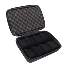 Watch Travel Case with Secure Zipper Closure, 8 Slot Organizer for Smartwatches and Jewelry