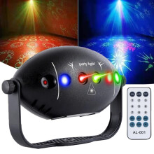 Sound Activated Party Lights with Remote, USB Powered RGB Disco Ball Light for Home, Birthday, Karaoke