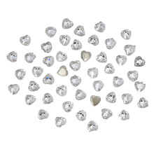 50pcs Horse Eye Rhinestones Flat Back Jewels for Crafts Clothing and Jewelry Making