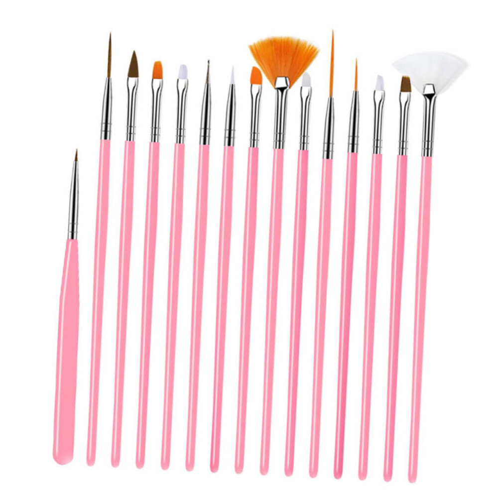 Professional Nail Art Brushes and Pens Set with Nylon Tips and Silicone Shapers for Precision Detailing