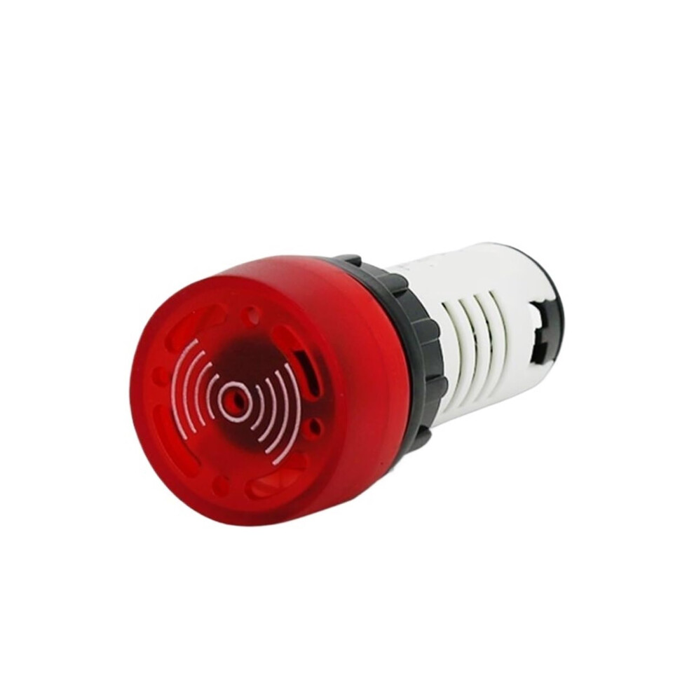 Warning Buzzer 24V 220V Led Alarm With Loud Intermittent Sound And Bright Light For Panel Mount 9455672919838