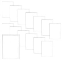 ZSUIQIN 14 Pcs A5 Thickened Menu Holders, Transparent Plastic Box, Document Paper Organizers Case, Clear Poster Holder, Plastic Display Folders, for