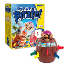 TOMY Pop Up Pirate Classic Children's Action Board Game, Family and Preschool Kids Game for Children 4, 5, 6, 7, 8 Year Old Boys Girls Adults,Packagi