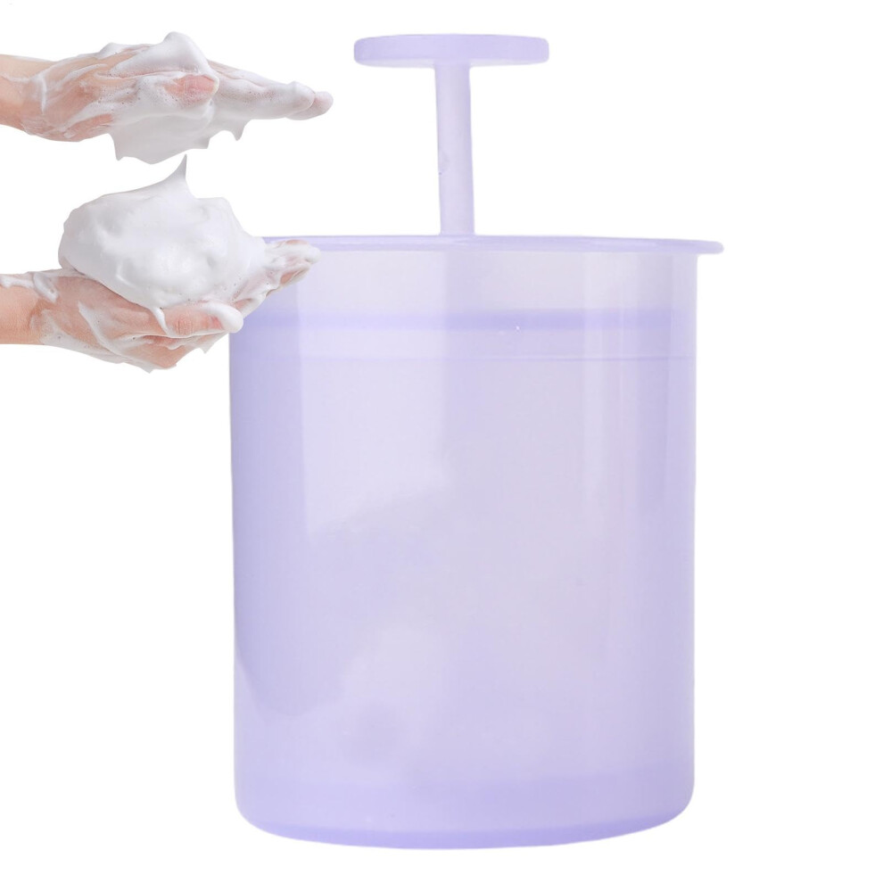Purple Facial Cleanser Foamer With Fast Foaming Action, Gentle Dense Lather, Travel Friendly Face Wash Foam Maker