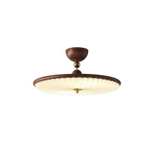 Retro Medieval LED Flush Mount Ceiling Light with Soft Warm Lighting for Bedroom or Study