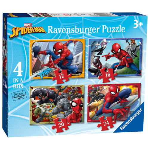 Ravensburger Ravensburger Children Puzzles Marvel SpiderMan 4 in Box  Ages 3