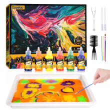 Coodoo Water Marbling Paint for Kids Arts and Crafts for Girls Boys Cr