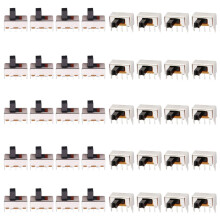 Youmile 20PCS High Knob Vertical Slide Switches 1P2T SPDT 3 Pin 2 Position DC50V 0.5A 5mm SS12F44 Micro Slide Switch for Arduino with 20PCS Vertical