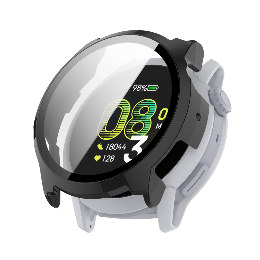 Hard Case With Builtin Tempered Glass Screen Protector, Shockproof Smartwatch Cover For Coros Pace 4 Black 9455672920452