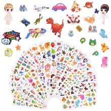 Vicloon 3D Stickers for Kids Toddlers, 38 Variety Sheets Puffy Stickers, 1000+ Children Stickers for Party Rewarding Gifts Scrapbooking Including Ani