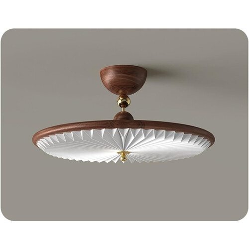 Retro Medieval LED Flush Mount Ceiling Light with Soft Warm Lighting for Bedroom or Study 2