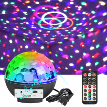 Disco Ball Light with Remote Control, Sound Activated LED DJ Party Lights, 6 Colors for Home and Club