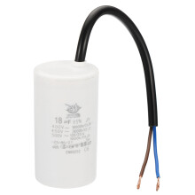 PATIKIL CBB60 18uf Running Capacitor,1Pcs AC 450V 2 Wires 50/60Hz Cylinder 73x40mm for Water Pumps, Washing Machines Motor Start