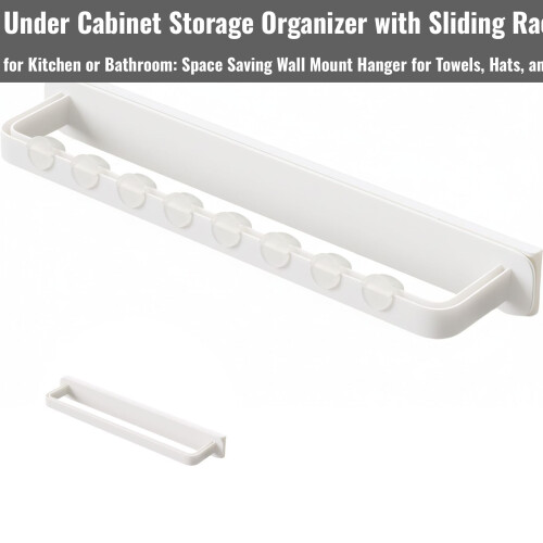 Expandable Wall Mounted Drying Rack with PullOut Design for Kitchen and Bathroom Storage 1