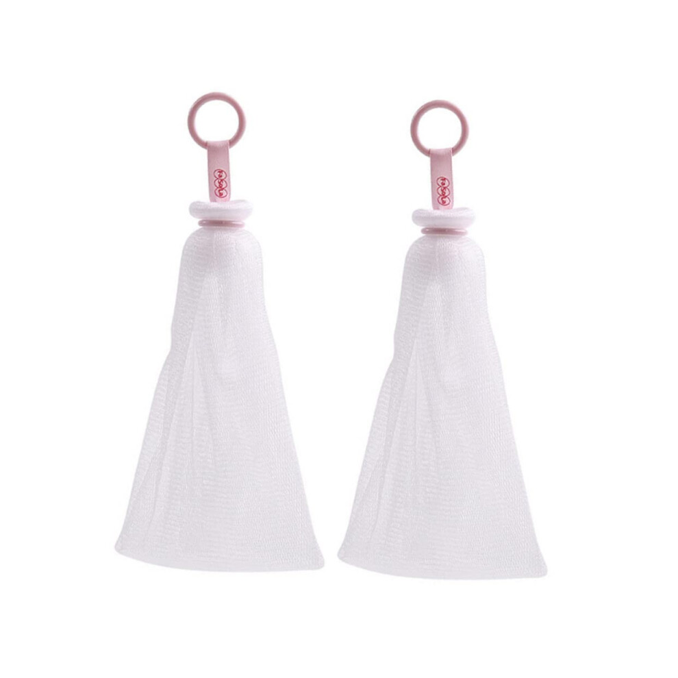 Soap Saver Bag and Exfoliating Mesh Pouch for Rich Foam, Deep Cleansing, Shower, 2 Sets