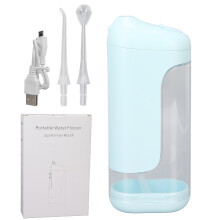 Cordless Water Teeth Cleaner with Long Battery Life, Interchangeable Nozzles Waterproof Oral Irrigator for Home Travel