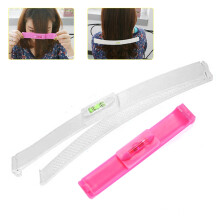 Perfect Hair Cuts Fringe Trimming Tool For DIY At Home Use, Be Your Own Stylist With Rotating Level Hair Cutting Guide For Bangs And Layers