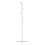 Freestanding Bamboo Coat Hanger with Eight Hooks, Adjustable Height Design Rustproof and Durable Material Stable Base Anti Skid Surface Space Saving 2