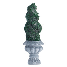 Miniature Ornament Resin Garden Fountain, Realistic Shape Exquisite Workmanship LED Battery Light for Dollhouse Park Scene Layout Props