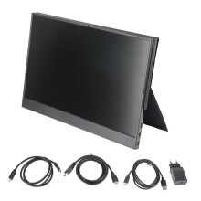 Monitor portatile ad alte prestazioni per gaming e uso ufficio, diverse modalità di visualizzazione con pannello IPS di grado A, interfaccia Mini