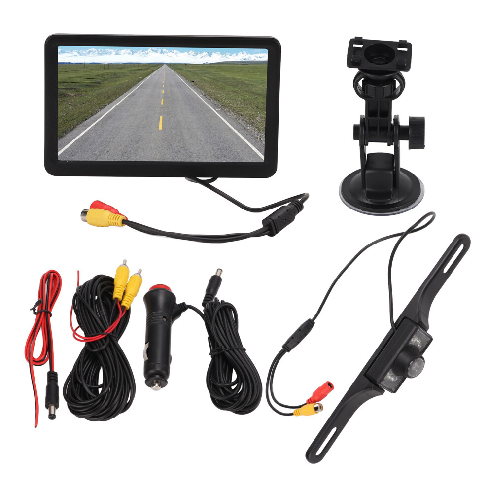 Backup Camera Display For Large Vehicles, Hd Image Quality With Dual Video Inputs And Manual Power Switch, Universal Fit For Trucks Trailers Buses 9432746973866