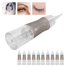 10 Stück Einweg-Brauen-Tattoo-Nadeln 1R-0,3 mm für Microblading