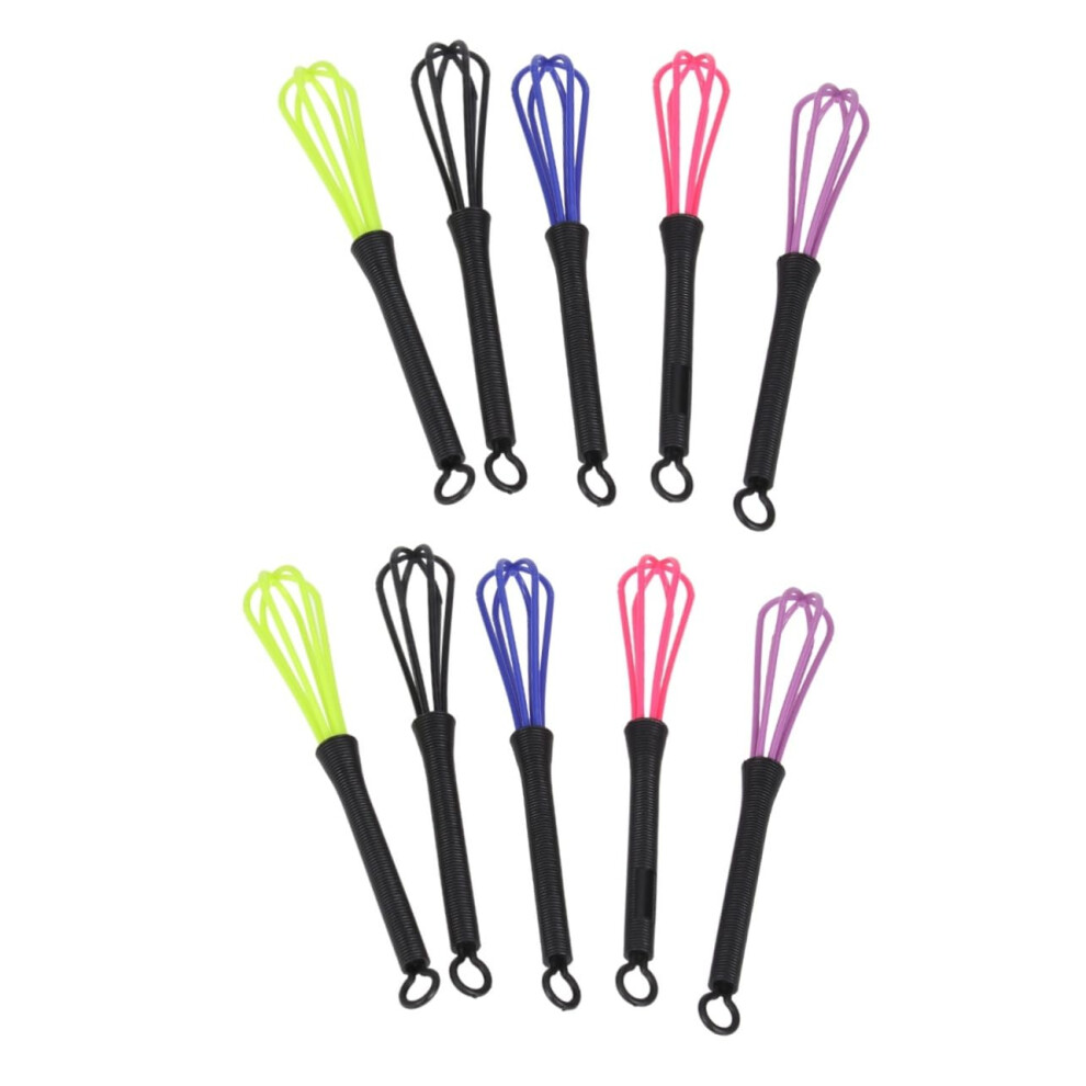 10pcs Hair Dye Whisk Mixer Paddle for Smooth Color Blending Salon and Home Hair Coloring