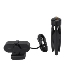 Smart Webcam With Noise Cancellation Privacy Protection And Low Light Performance Versatile Mounting Options Universal Compatibility Plug And Play