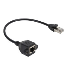 Lokale netwerkkabel met paneelmontagegaten, afgeschermde Ethernet-verlengkabel, universele SATA-naar-SATA-adapter, haakse RJ45-connector,