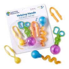 Learning Resources Helping Hands Fine Motor Tool Set, Ages 3+, Sensory Toy Gift for Kids, Strengthens Fine Motor Skills, Includes 4 Tools for Classro