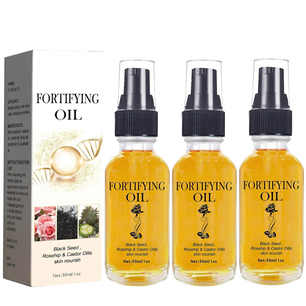 Black Organic Rosehip Oil Face Serum With Castor And Seed For Deep Hydration And Youthful Skin