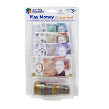 Learning Resources UK Play Money Assortment, Ages 3+, UK Notes & Coins