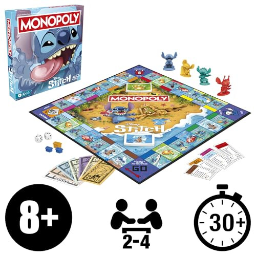 Monopoly Monopoly Disney Stitch Edition Board Game - English Version 1