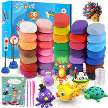 CiaraQ Air Dry Clay - 36 Colors Air Dry Ultra Light Magic Clay, No-Toxic Modeling Clay & Dough, Creative Art DIY Kids Art Crafts, Best Gift for Boys