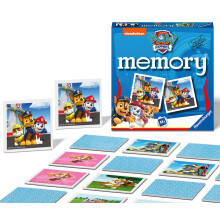 Ravensburger Paw Patrol Toys - Mini Memory Game - Matching Picture Snap Pairs Game For Kids Age 3 Years and Up