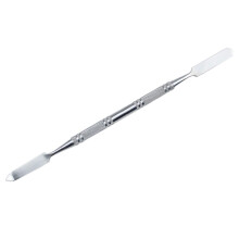 Makeup Mixing Tool Stainless Steel Spatula with Precision Cosmetic Mixing Stick Silver
