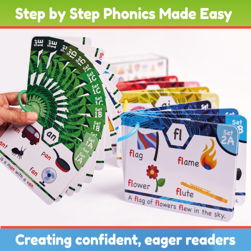 Phonics Flash Cards - Learn to Read in 20 Phonic Stages 2