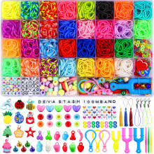 2800+ Loom Bands Kit, 30 Colours Loom Band Kits for Girls Includes Clips, Charms, Beads and All Accessories, DIY Friendship Bracelet Making Kits, Cra
