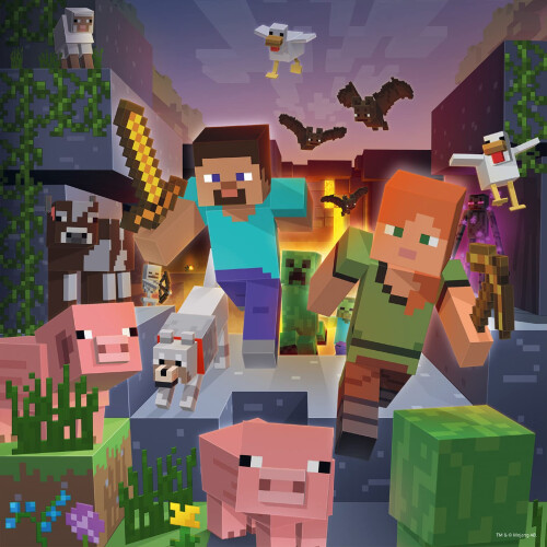 Ravensburger Ravensburger Children Puzzles Set Colourful Minecraft Designs - Ages 5+ 1