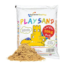 Rainbow Eco Play Sand - 20kg Natural, Non-Toxic Sand for Kids - Sandpit, Building, Sensory Play