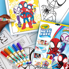 CRAYOLA Color Wonder - Marvel Spidey and His Amazing Friends Mess-Free Colouring Book (Includes 18 Spider Man Colouring Pages & 5 Magic Color Wonder