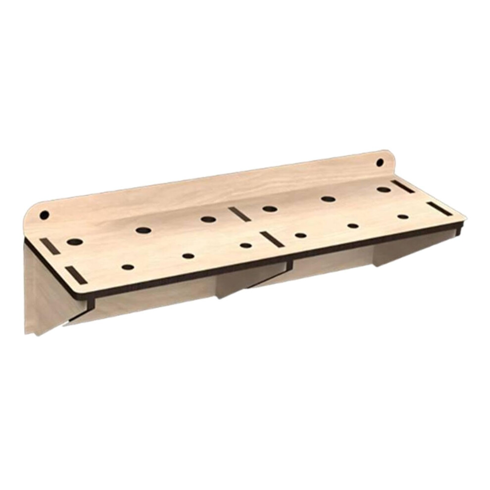 Wooden Screwdriver Organizer Wall Mounted Tool Rack, Multihole Holder For Workbench, Space Saving And Easy Install 9070919981388